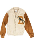 RHUDE "Beige/Tan" suede bomber jacket