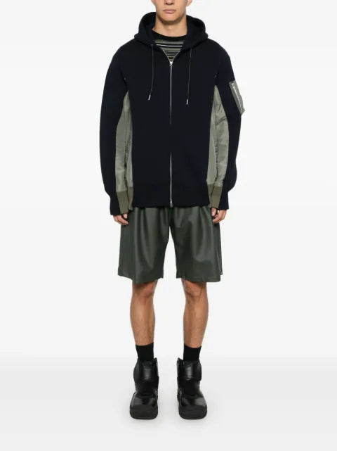 sacai colourblock hoodie