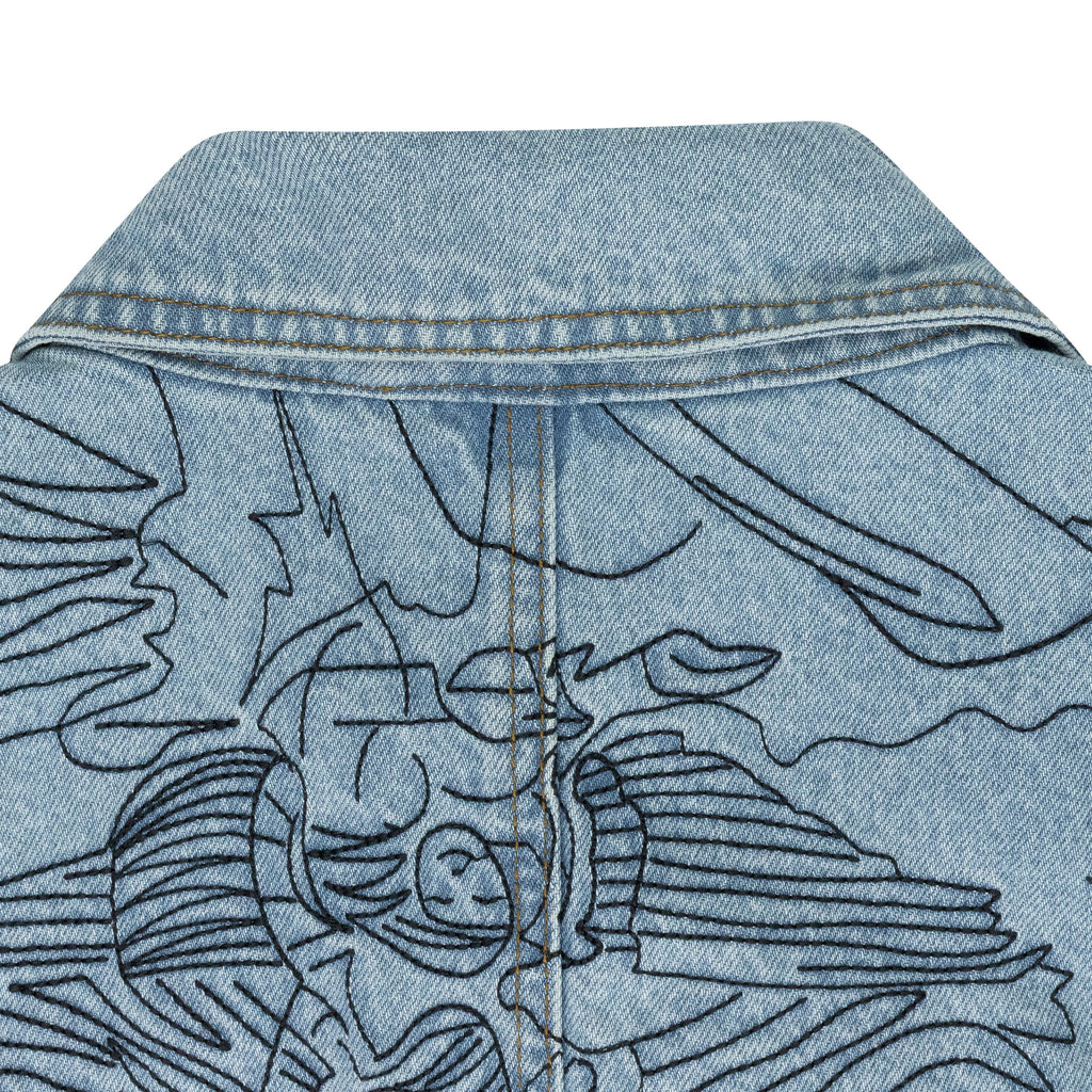 BLUE FOUR HORSEMEN TRENCH COAT