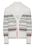 Thom Browne Donegal knitted tweed cardigan