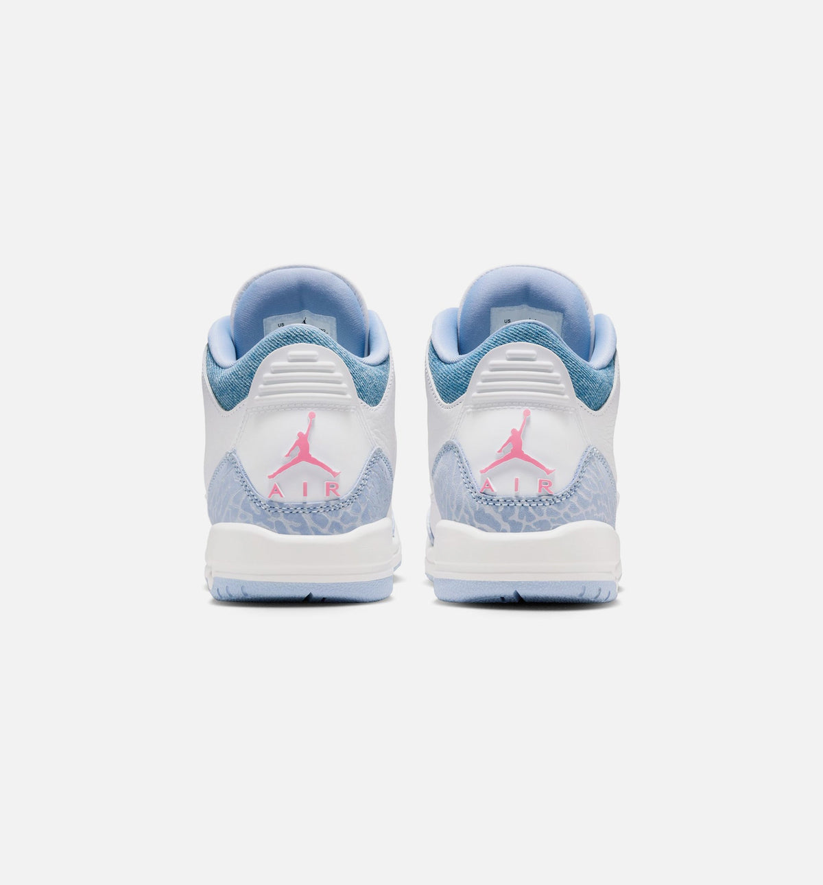 Air Jordan 3 Retro Cobalt Bliss Grade School Sneakers - White / Cobalt Bliss / Football Grey / Pink Glow