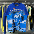 Godspeed T-shirts Tech Man Earth Printing Cotton Casual Short Sleeves Men and Women