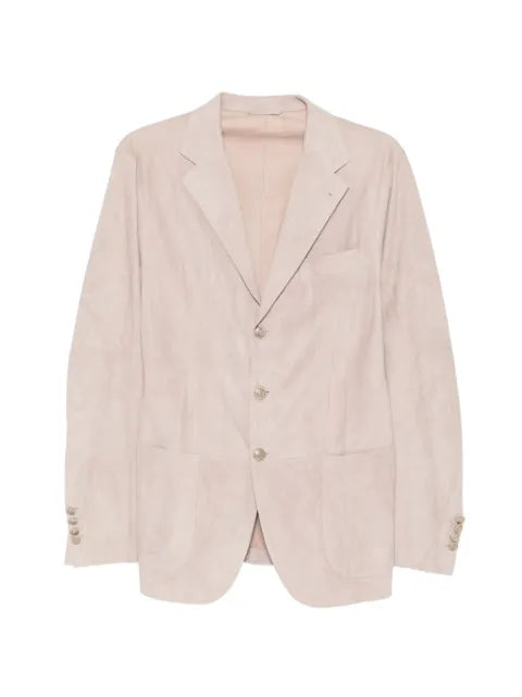 Eleventy single-breasted suede blazer