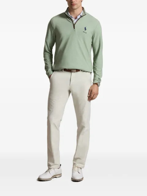 RLX Ralph Lauren logo-embroidered quarter-zip sweater