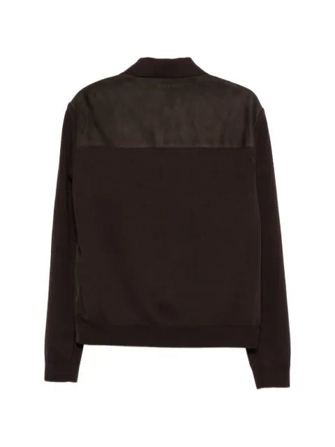 Gucci suede button-up overshirt
