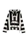 Mastermind World striped zip-up hoodie