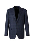 Brioni check wool-blend blazer