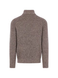 Brunello Cucinelli cashmere and silk high-neck cardigan with zipper
