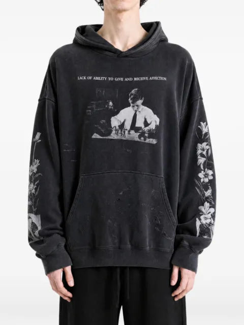 Enfants Riches Déprimés Head Against The Bars graphic-print hoodie