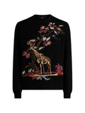 ETRO wool- and cashmere-blend jacquard sweater with giraffe motif
