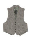 Ziggy Chen checked waistcoat