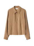 LEMAIRE crinkled-texture zipped jacket