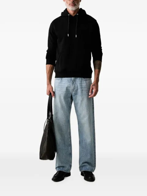 Karl Lagerfeld logo-embroidered drawstring hoodie