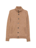 Herno button-fastening high-neck cardigan