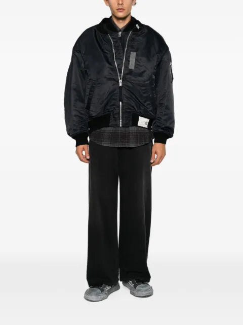Maison MIHARA YASUHIRO panelled layered-effect bomber jacket