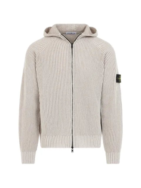 Stone Island ribbed-knit hoodie