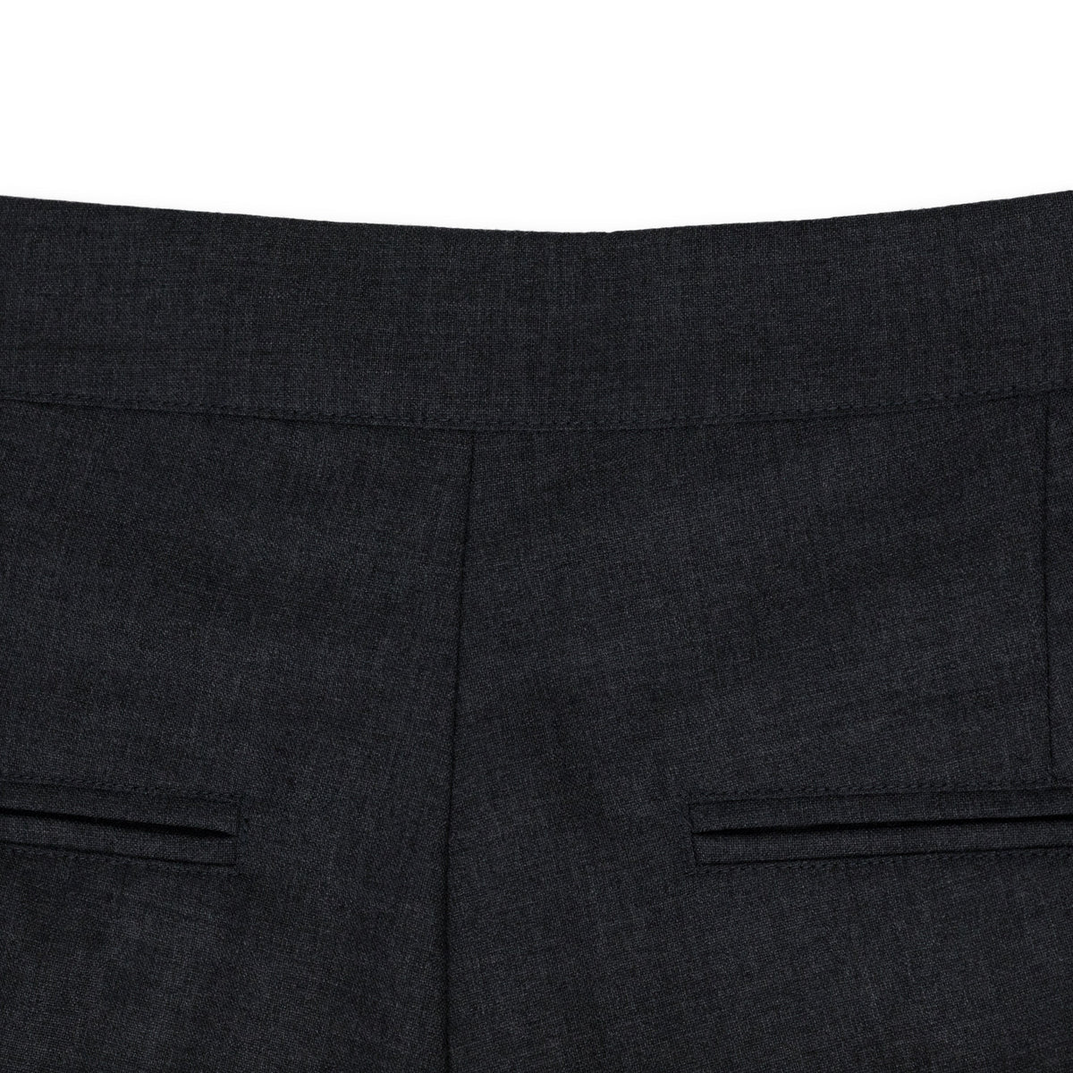 Grey Tailored Shorts With V-Waistband