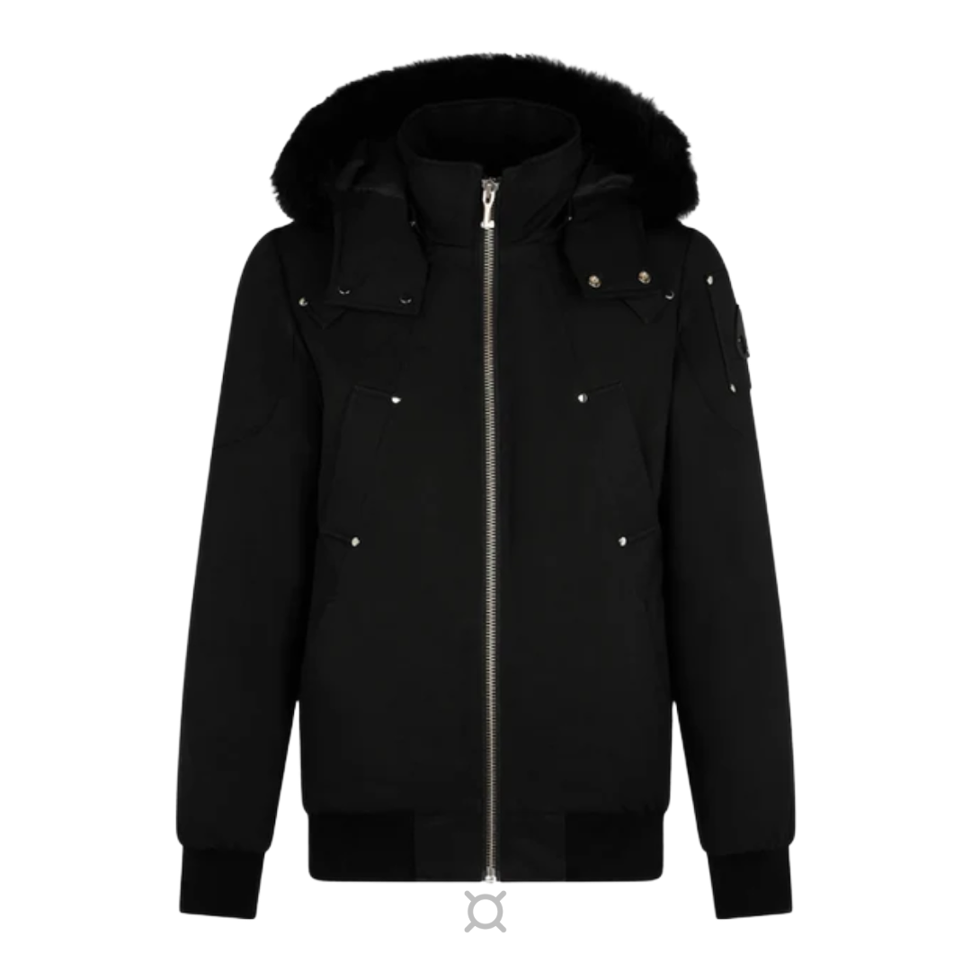 Moose Knuckles Black Fur Jacket