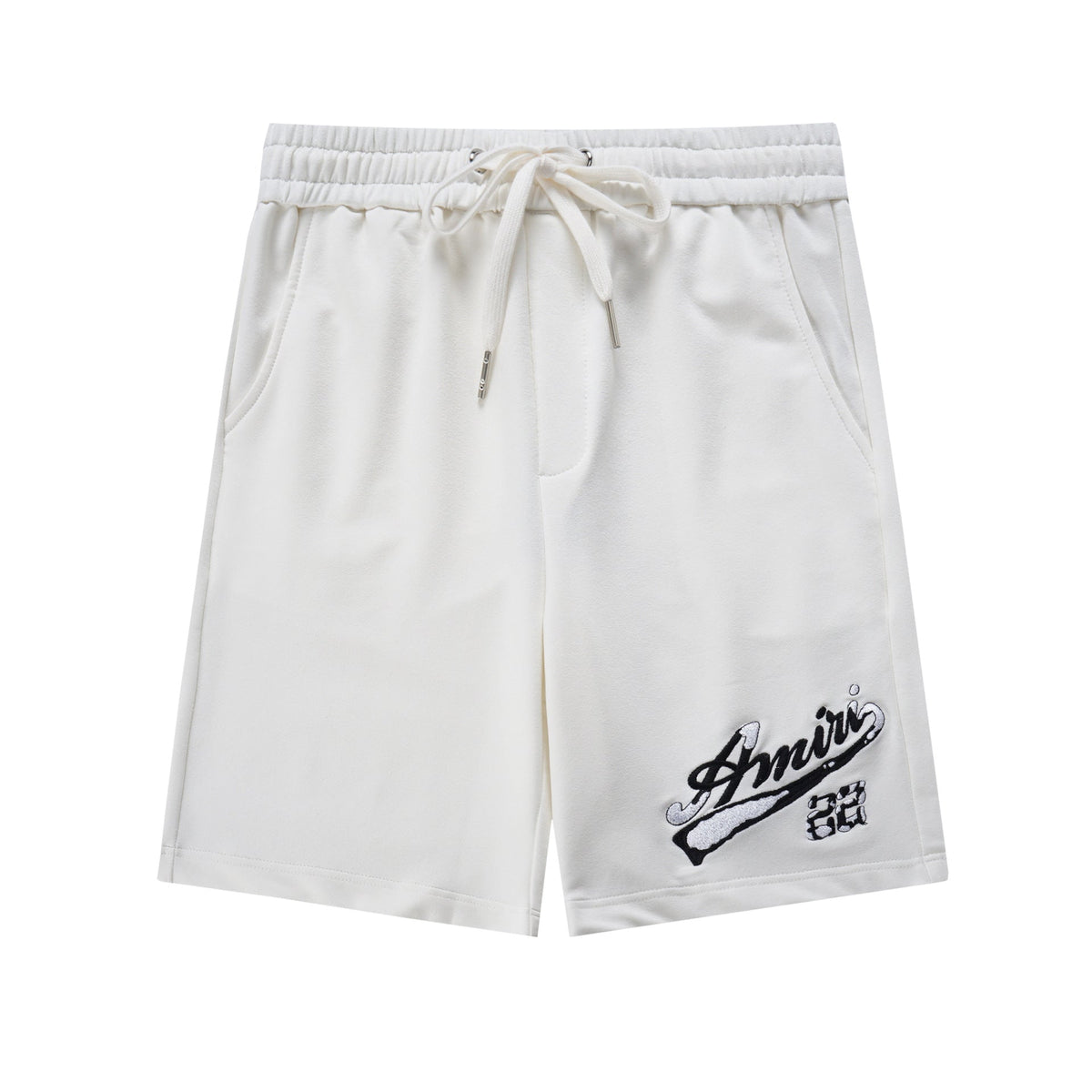 Amiri Paisley Leopard Letter Drawstring Sweat Shorts Streetwear