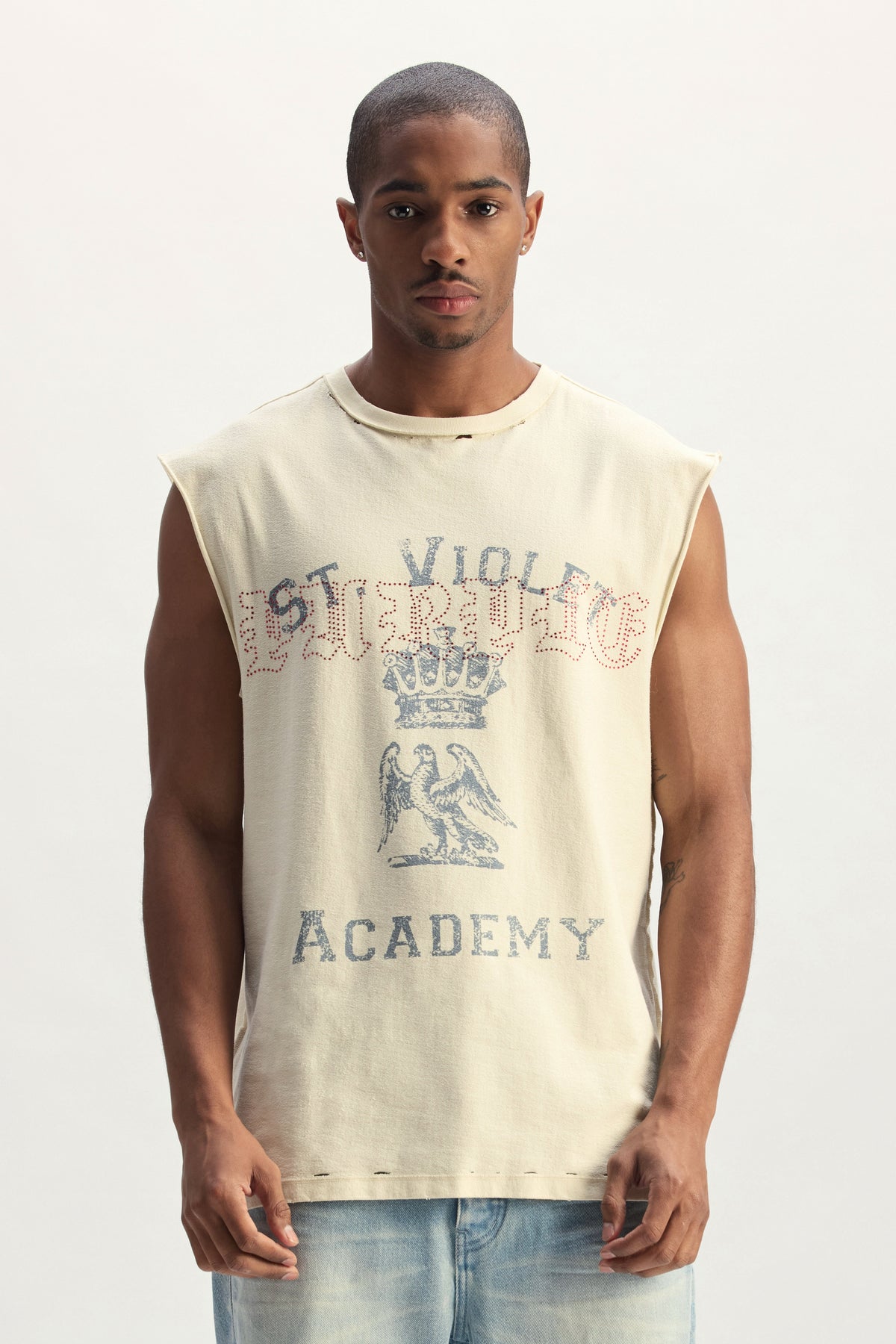 St. Violet Crystals Tank Top