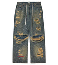 Vale Forever Iced Out Denim Pants — Blue