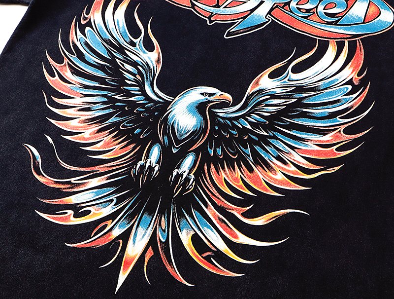 Godspeed Eagle Graphic Washed Black T-Shirt