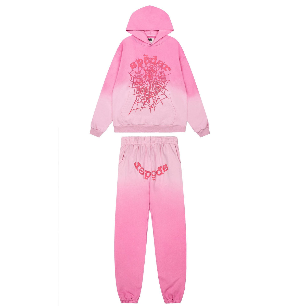 Sp5der Gradient Spider-Web Hoodie & Sweatpants Set