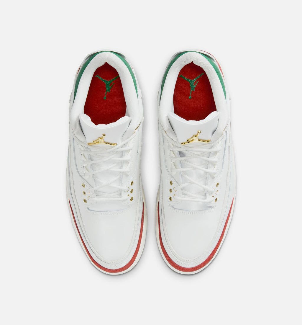 Air Jordan 3 Retro El Vuelo | Men's Lifestyle Shoe | Summit White/Pine Green/Dragon Red/Metallic Gold