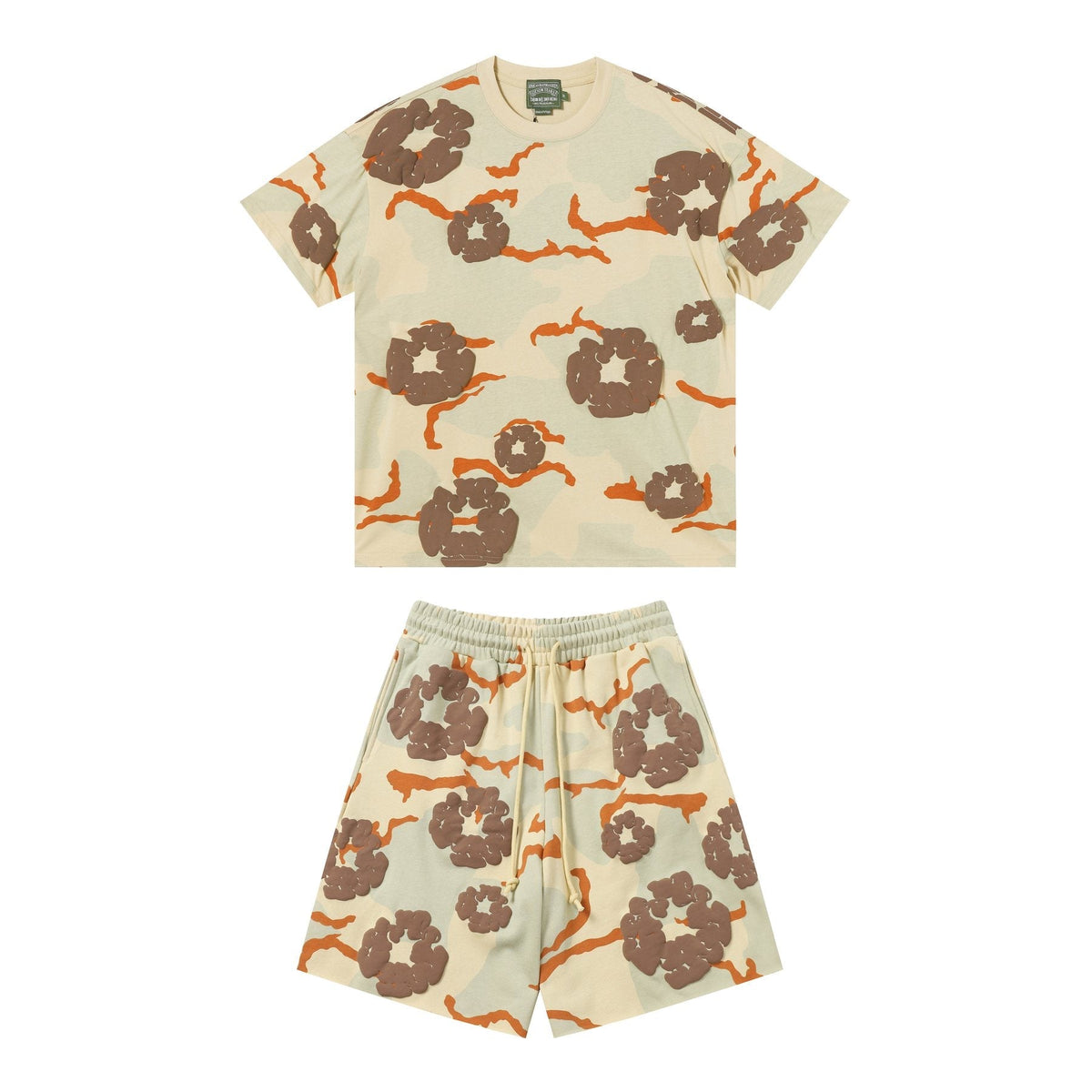 DENIM TEARS Cotton Flower Camo Short-Sleeve Set