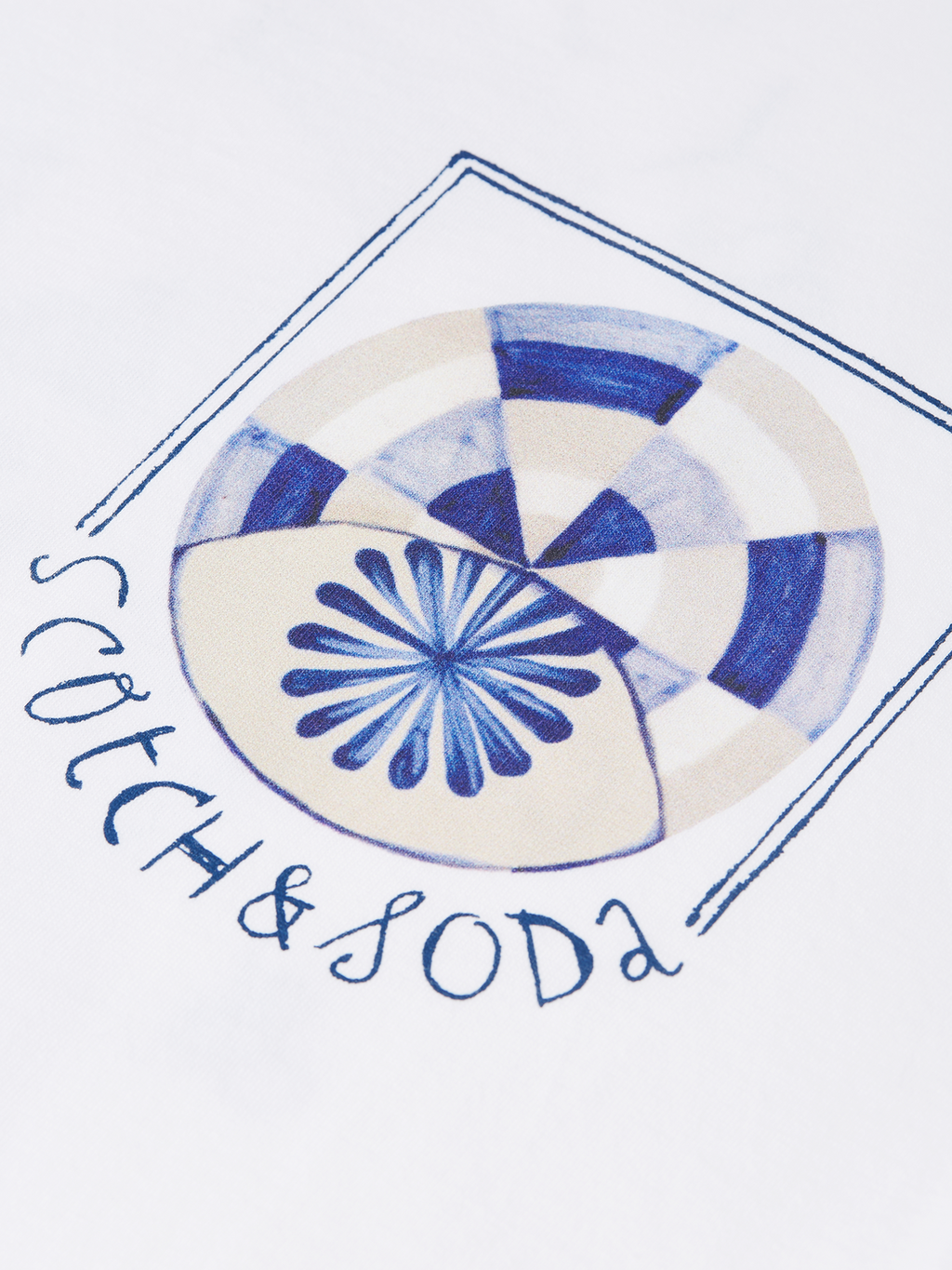 Scotch & Soda Front and Back Artwork Regular-Fit Tee
