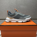 Hermès Men's Panel Lace-Up Casual Sneakers