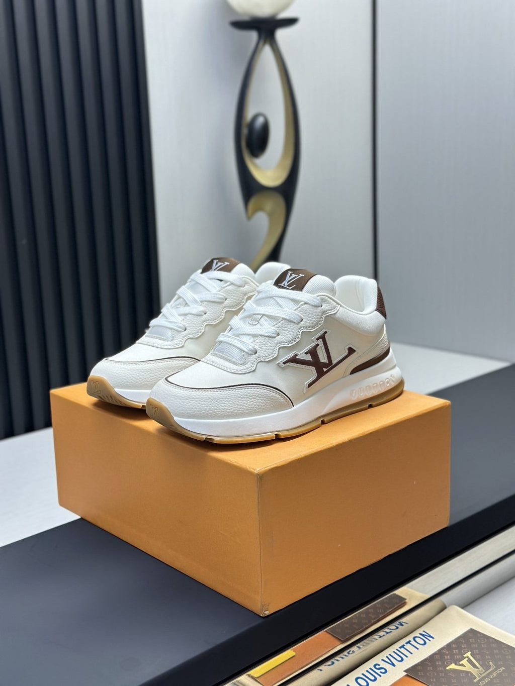 Louis Vuitton Low-Top Lace-Up Sneakers