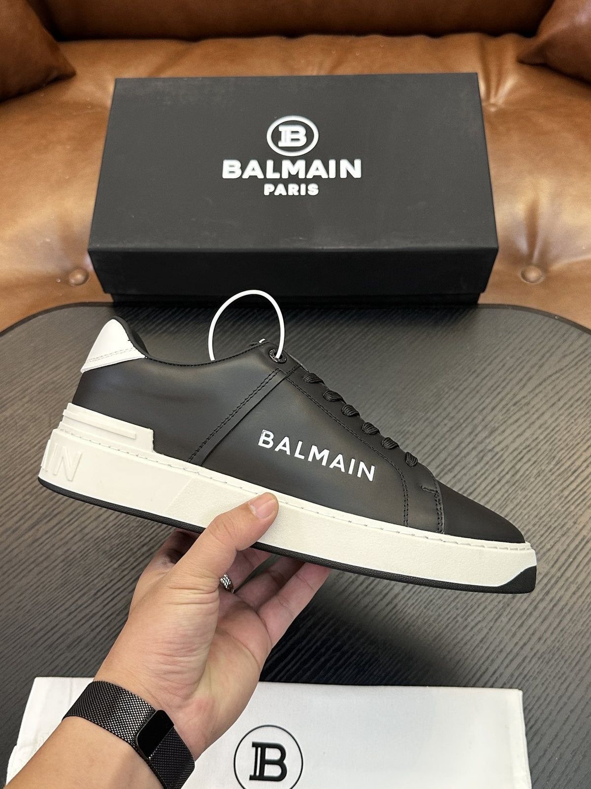 Balmain B-Skate Low-Top Sneakers