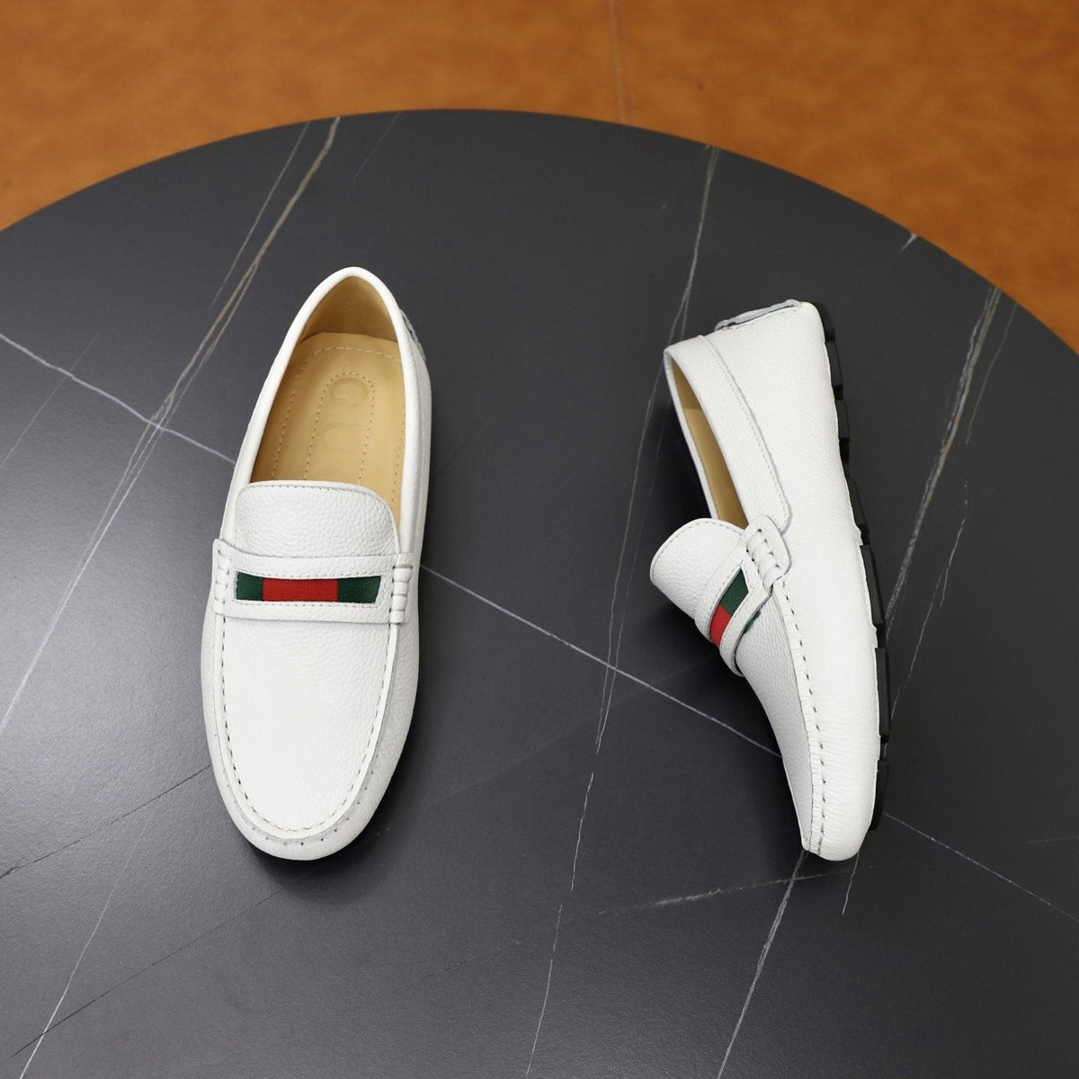 Gucci Men's Stripe Slip-On Loafers