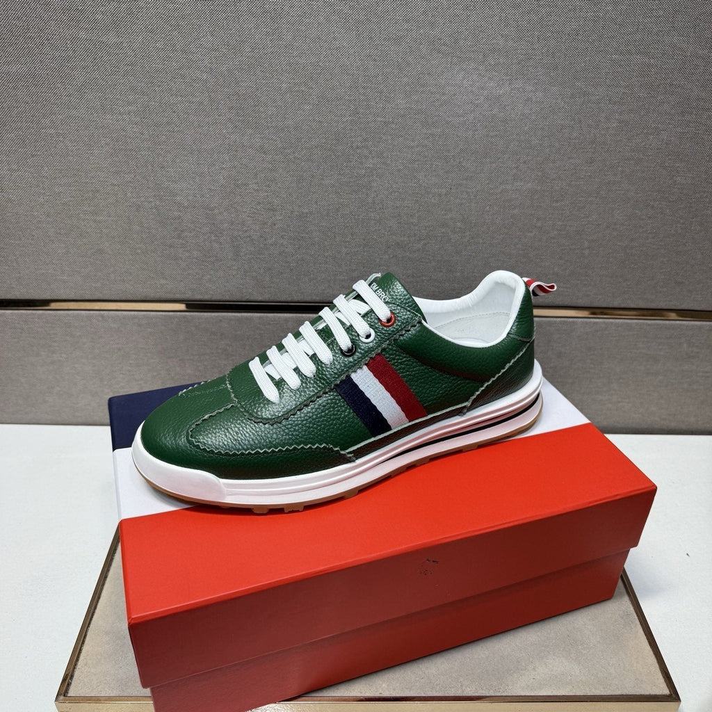 Thom Browne Men's Stripe Low-Top Sneakers