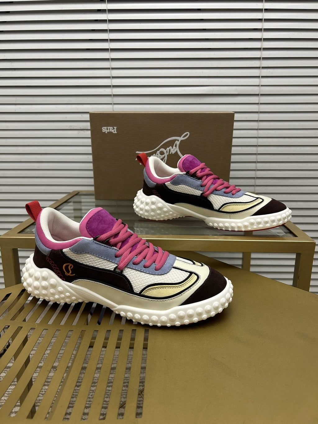 Christian Louboutin Contrast Trim Sneakers